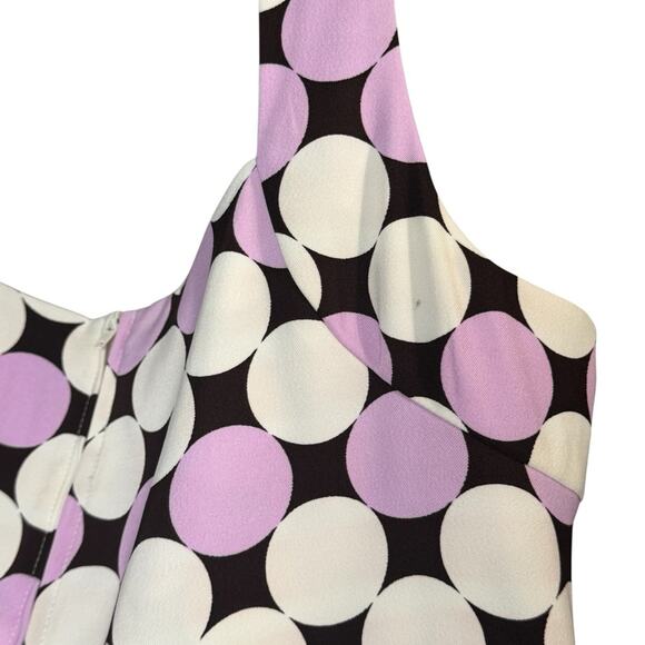 ⭐ 🔥 50% OFF SALE — FINAL PRICESangria Purple Polka Dot Sheath Dress Size 12 - Picture 8 of 9